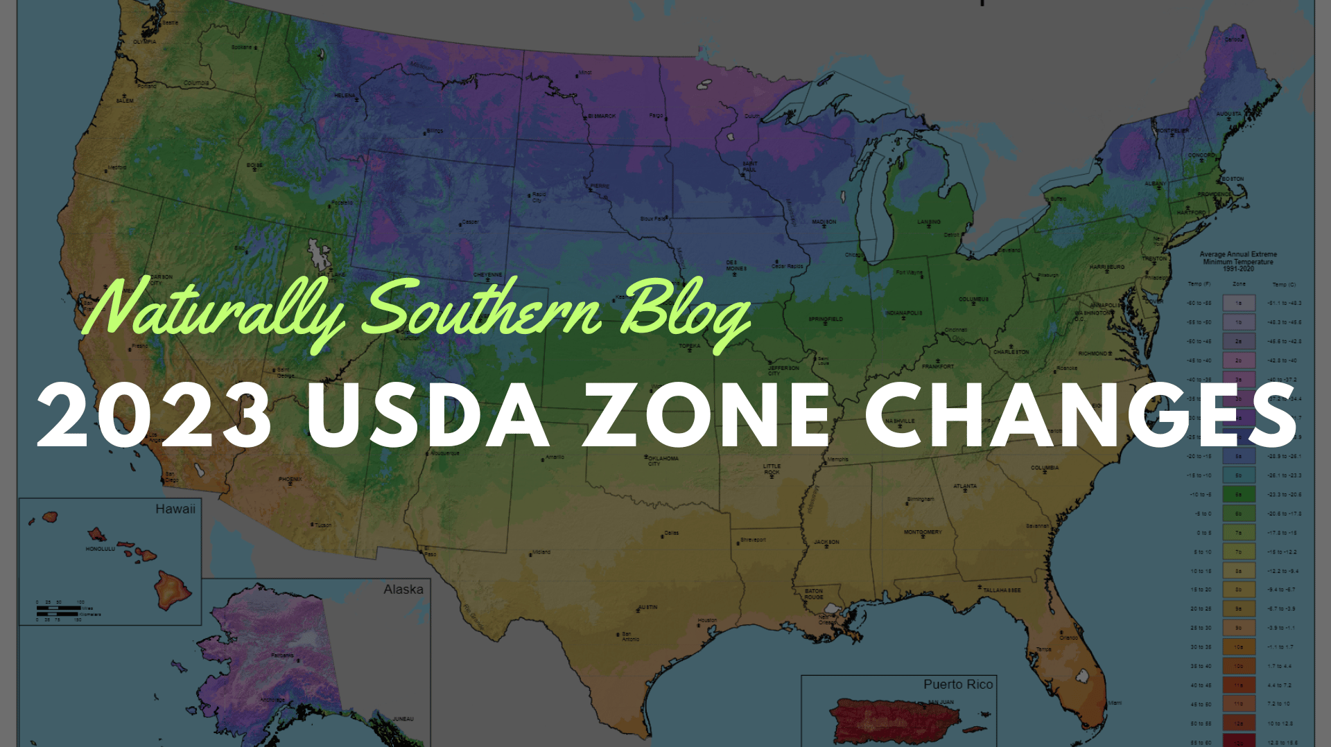 Understanding the Updated 2023 USDA Hardiness Zone Map - Southern Seeds
