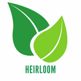 Heirloom seeds badge – representing traditional, non-hybridized seed varieties