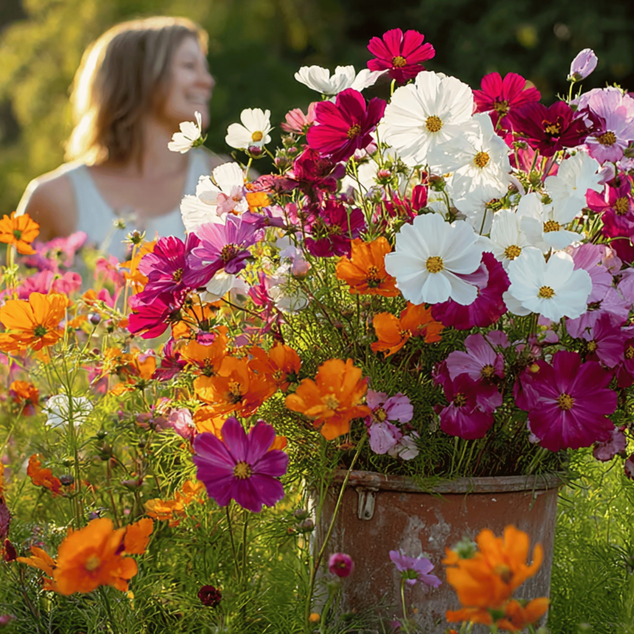 Crazy for Cosmos Seed Mix – 100 Seeds seed packet from Seed Therapy – American - grown, heirloom seeds