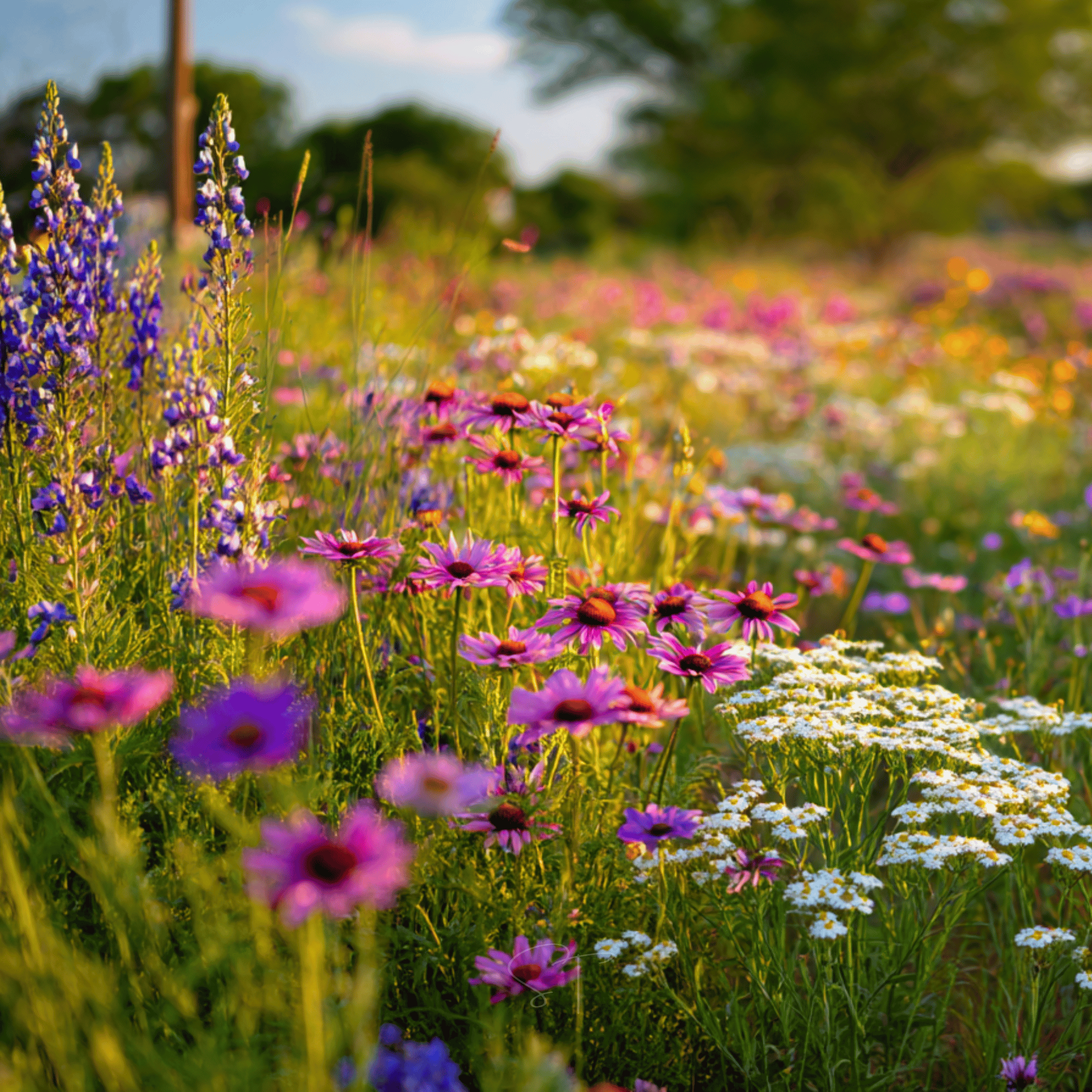 Fall Blooming Wildflower Mix (19 Varieties) – 1,000 Seeds seed packet from Seed Therapy – American - grown, heirloom seeds