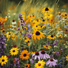 Perennial Wildflower Seed Mix (15 Varieties) – 1,000 Seeds seed packet from Seed Therapy – American - grown, heirloom seeds