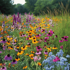 Perennial Wildflower Seed Mix (15 Varieties) – 1,000 Seeds seed packet from Seed Therapy – American - grown, heirloom seeds