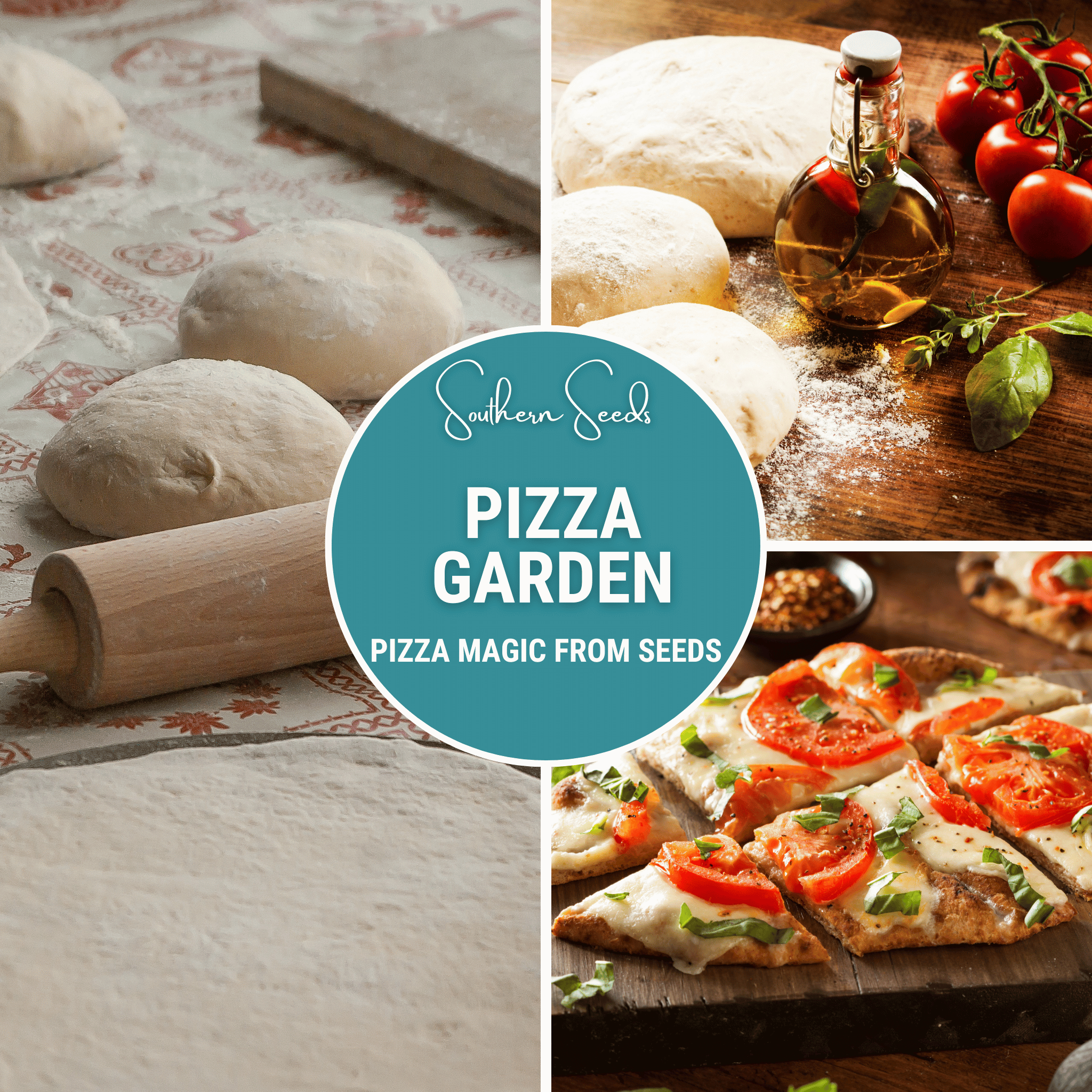 Pizza Garden Seed Collection - 10 Amazing Varieties seed packet from Seed Therapy – American - grown, heirloom seeds