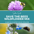 Save the Bees Wildflower Seed Mix - 18 Flower Varieties - 1,000 Seeds seed packet from Seed Therapy – American - grown, heirloom seeds