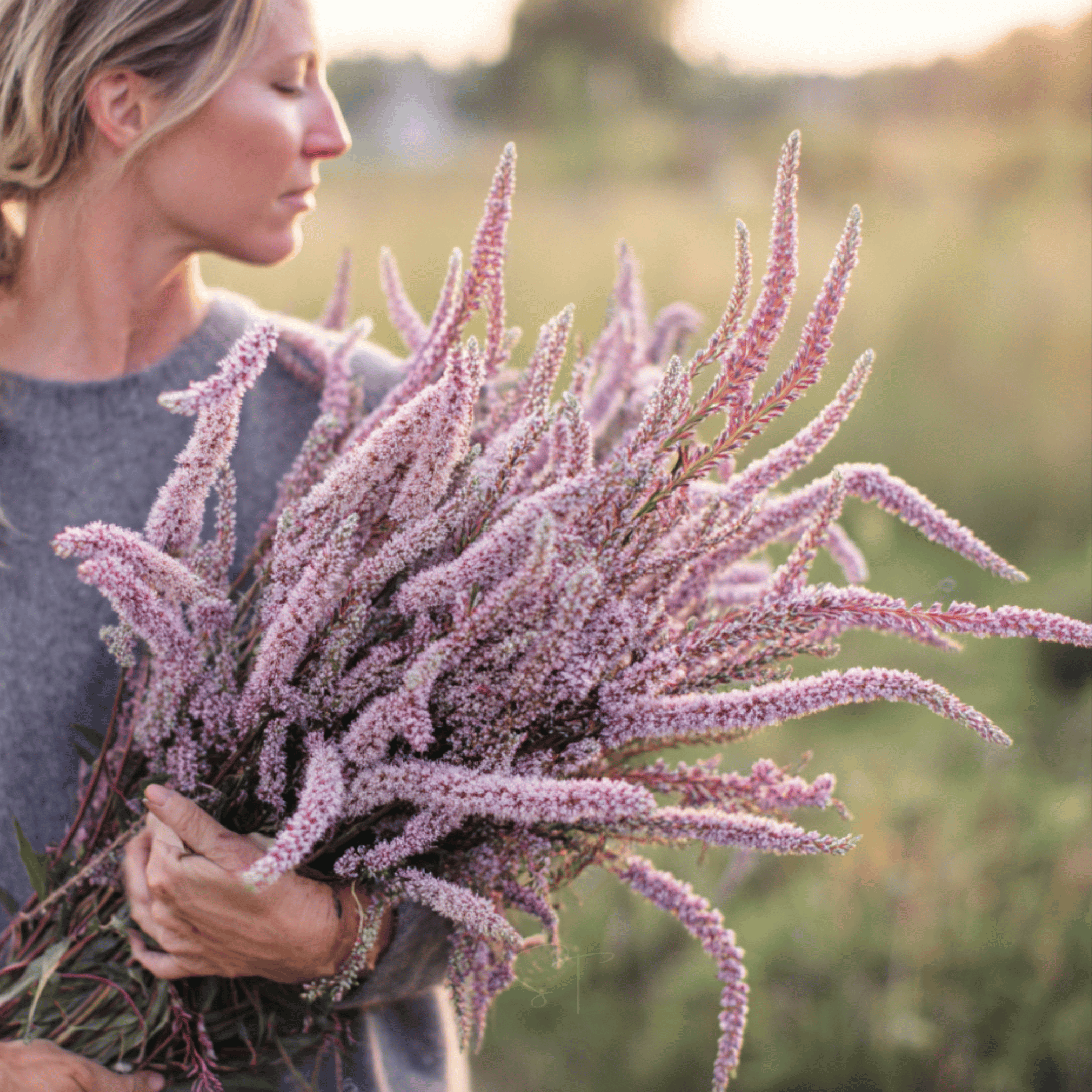 Statice Pink Pokers – 50 Seeds seed packet from Seed Therapy – American - grown, heirloom seeds