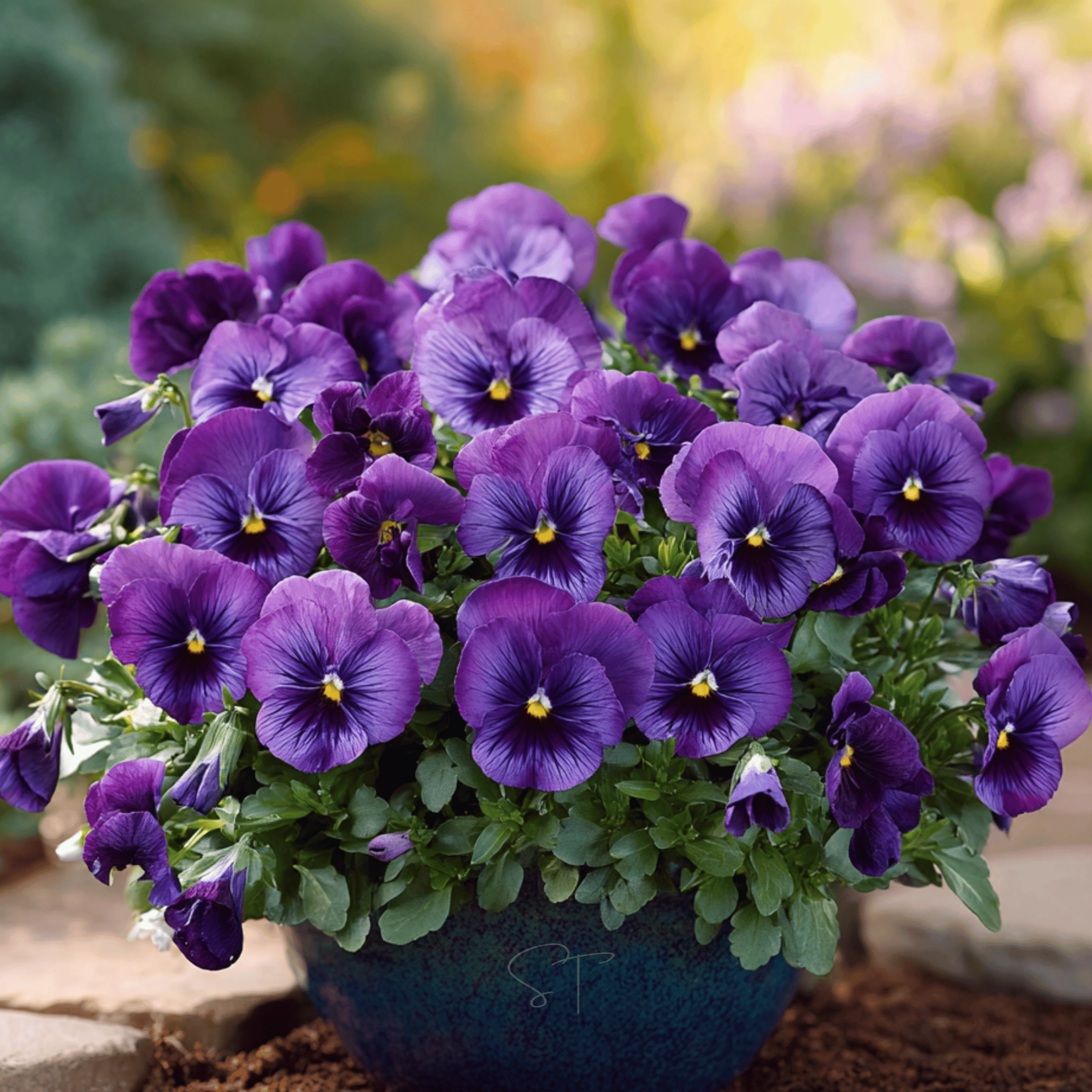 Violet Admiration Viola - 50 Seeds seed packet from Seed Therapy – American - grown, heirloom seeds