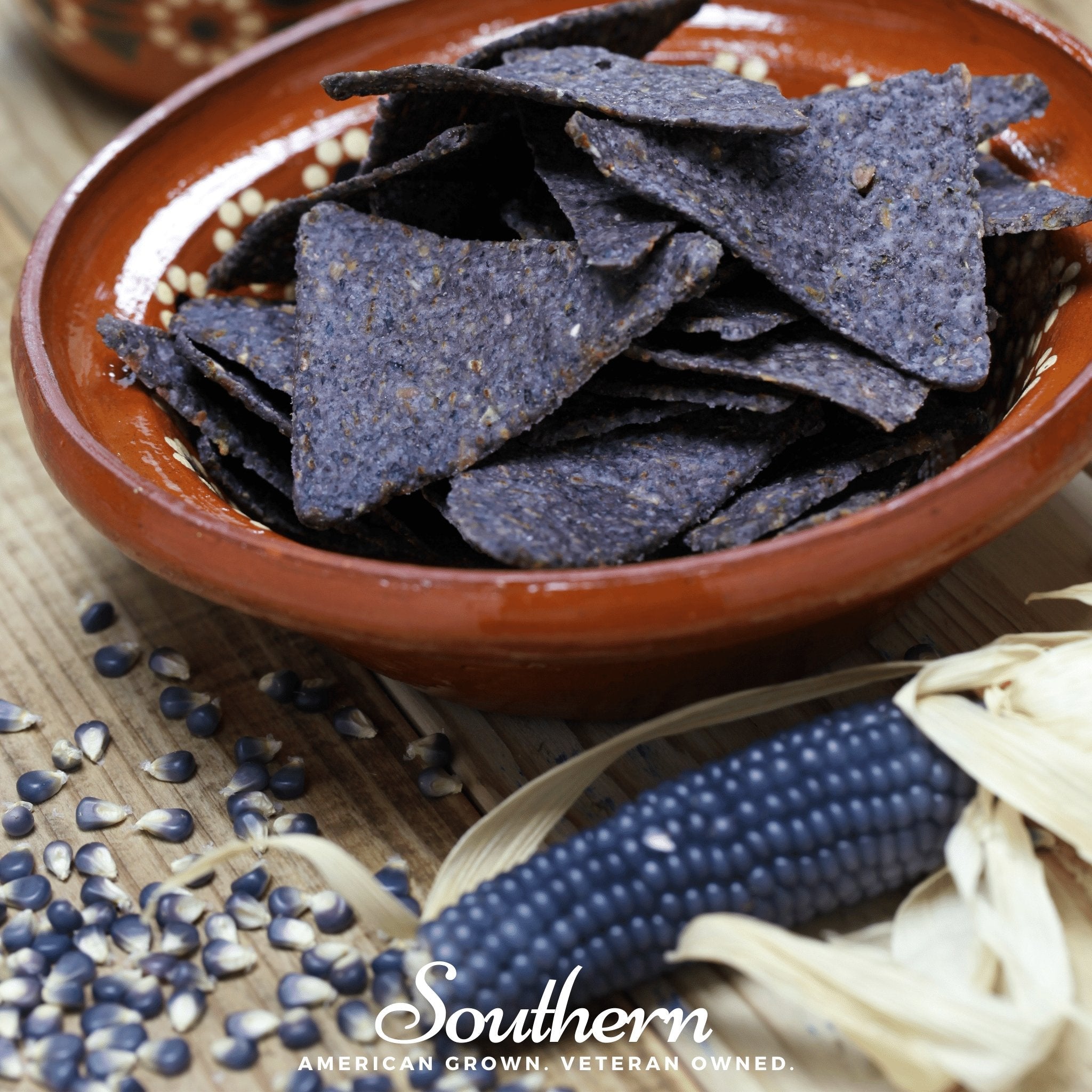 Corn, Hopi Blue (Zea mays) - 30 Seeds seed packet from Seed Therapy – American - grown, heirloom seeds