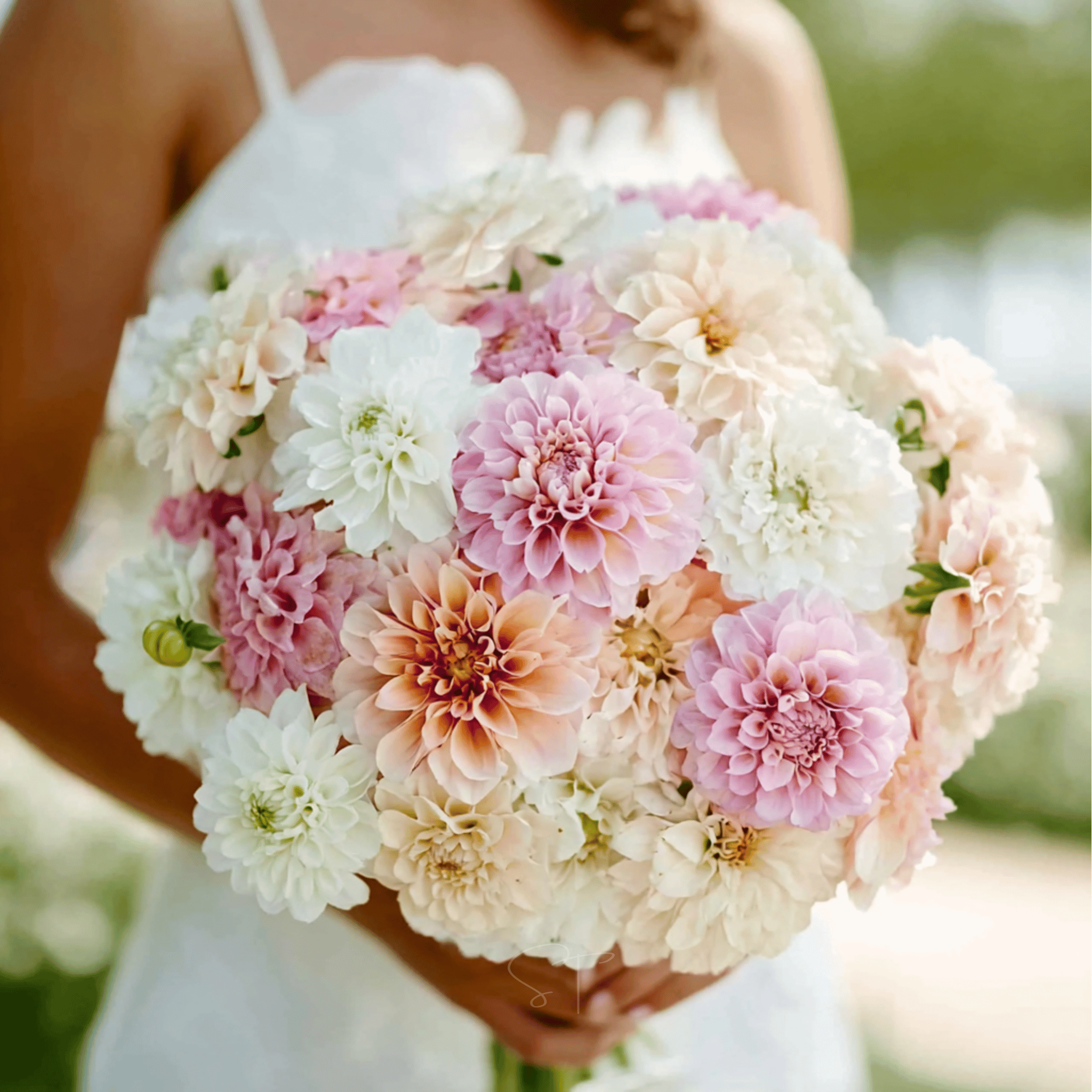 Blushing Bride Zinnia Mix - 100 Seeds seed packet from Seed Therapy – American - grown, heirloom seeds