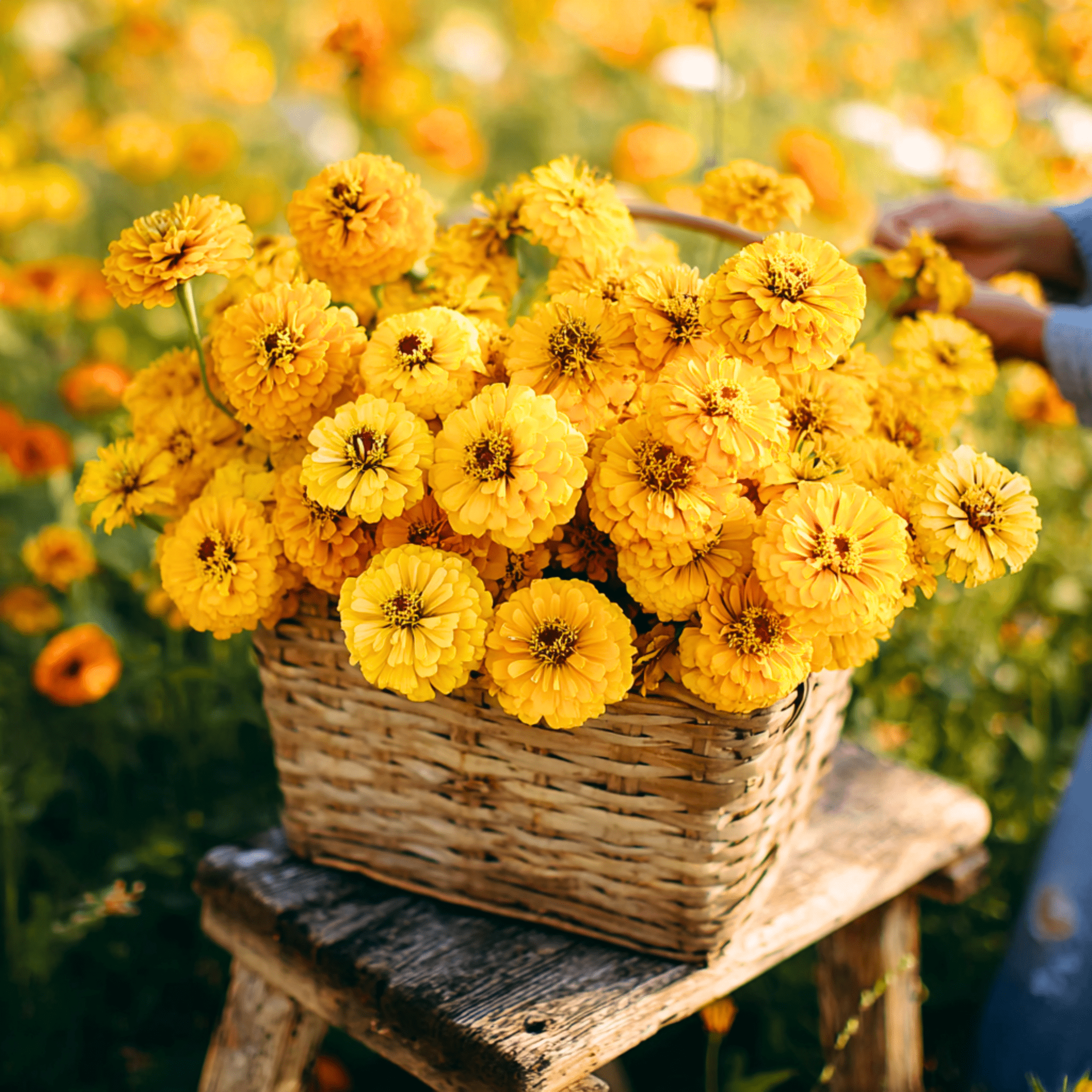 zinnia flower seeds Canary Bird Zinnia – 100 Seeds