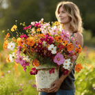 Crazy for Cosmos Seed Mix – 100 Seeds seed packet from Seed Therapy – American - grown, heirloom seeds