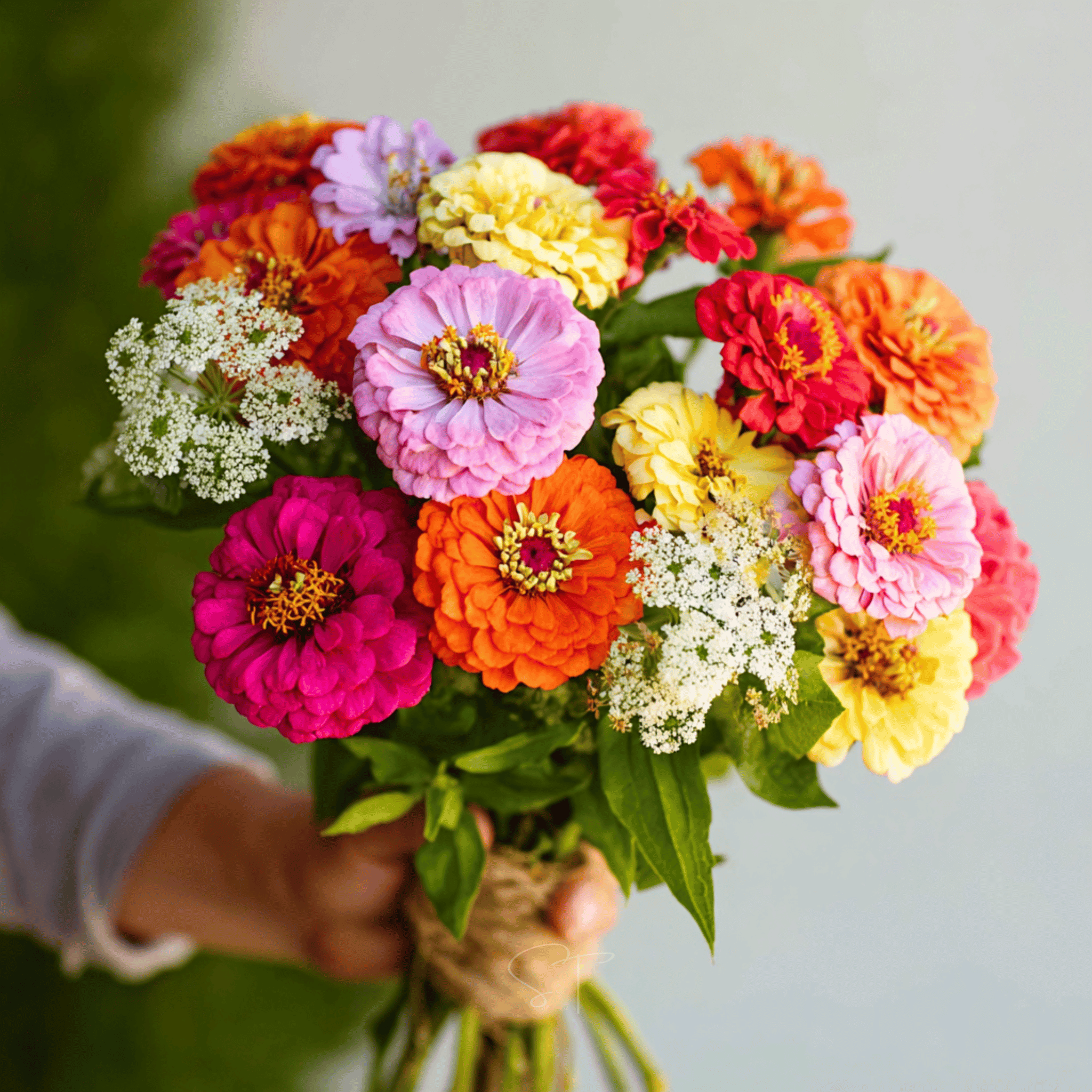 Cut & Come Again Zinnia – 50 Seeds seed packet from Seed Therapy – American - grown, heirloom seeds