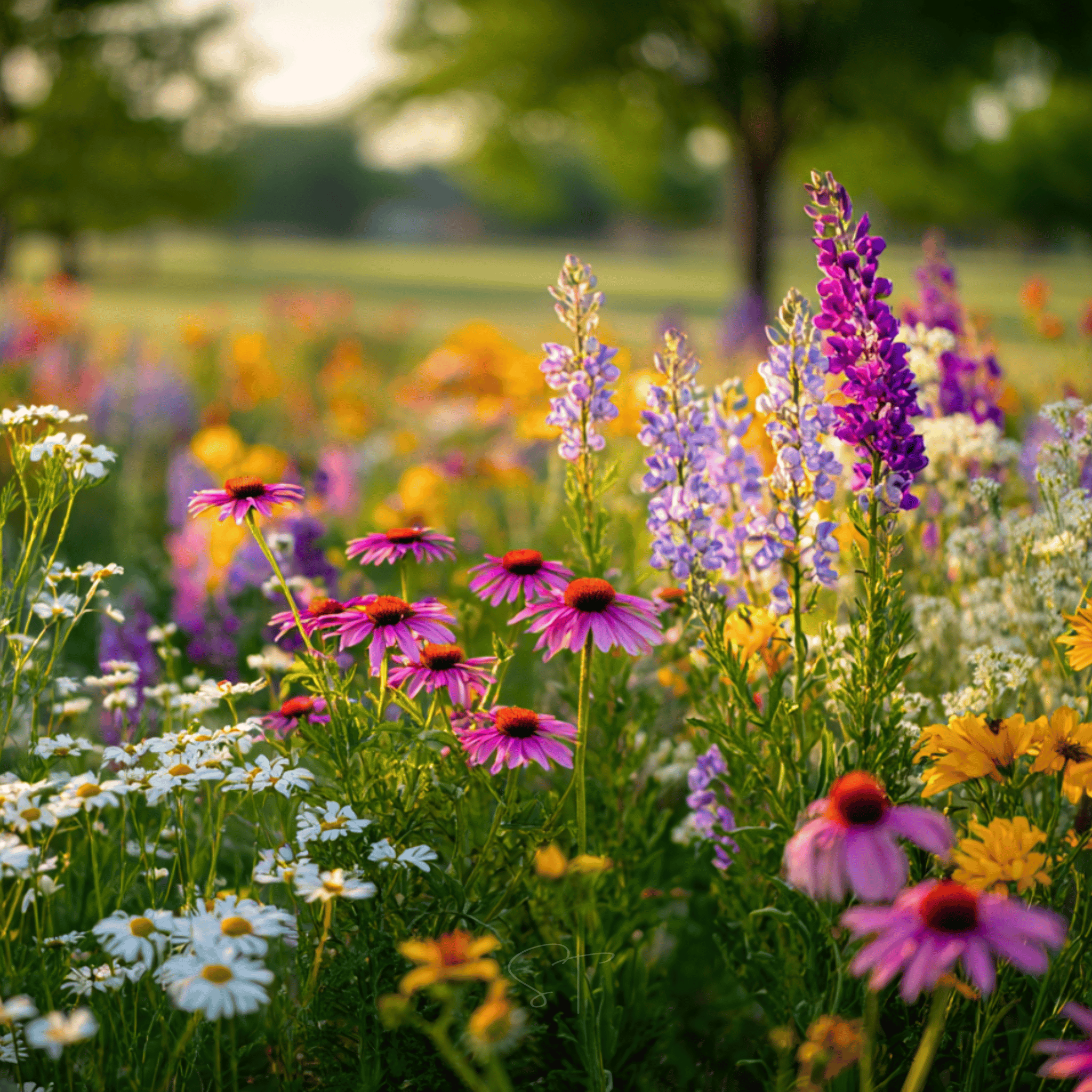 Fall Blooming Wildflower Mix (19 Varieties) – 1,000 Seeds seed packet from Seed Therapy – American - grown, heirloom seeds