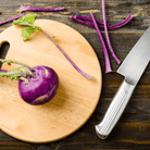 Purple Vienna Kohlrabi – 100 Seeds seed packet from Seed Therapy – American - grown, heirloom seeds