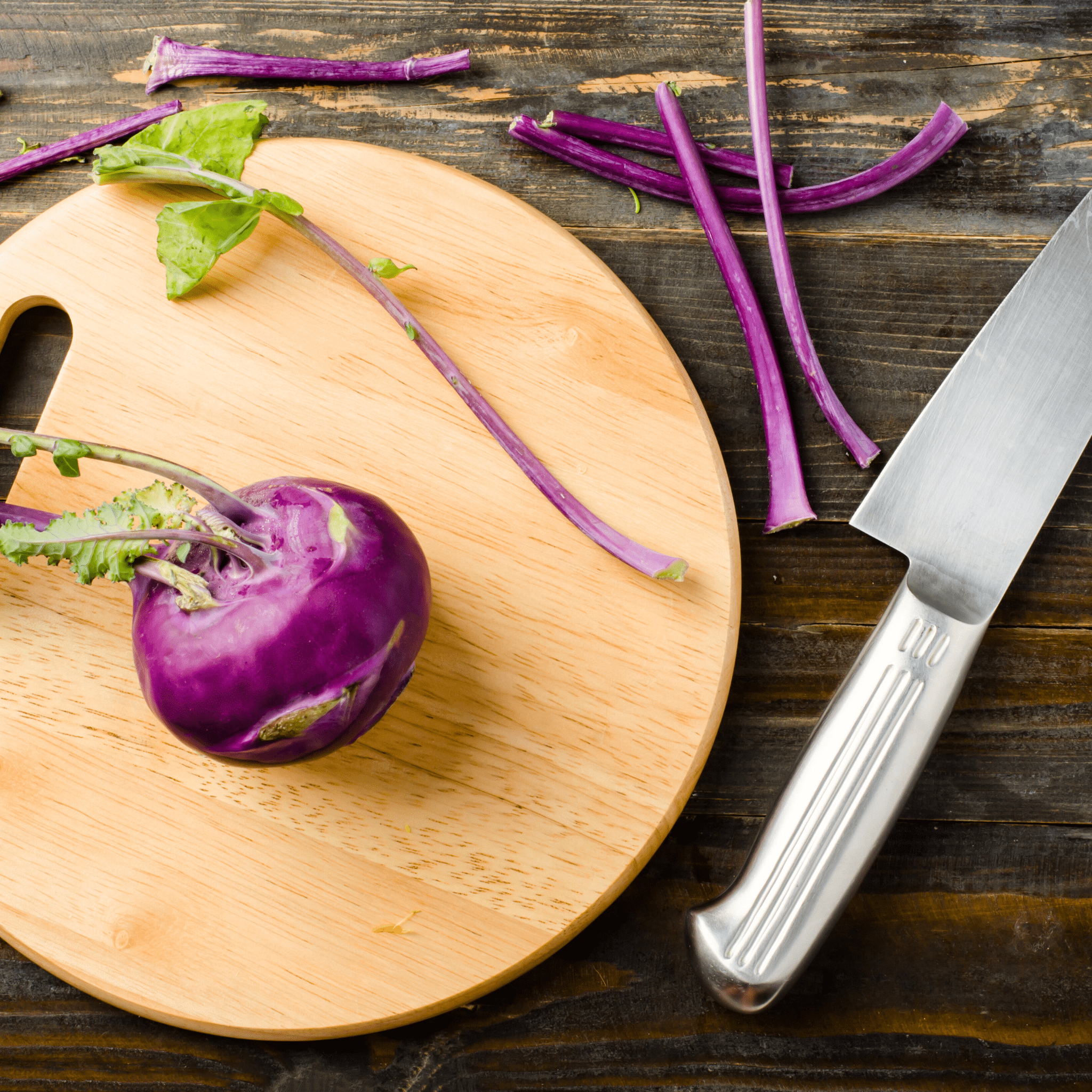 Purple Vienna Kohlrabi – 100 Seeds seed packet from Seed Therapy – American - grown, heirloom seeds